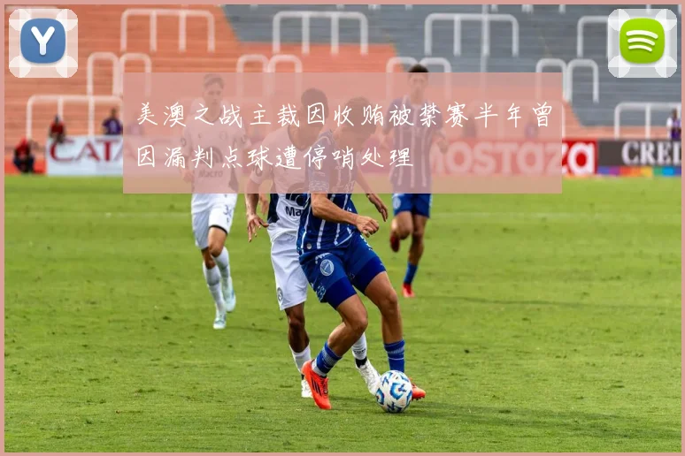 美澳之战主裁因收贿被禁赛半年曾因漏判点球遭停哨处理